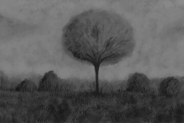 Abstract Landscape Painting - digital painting © neurostructure