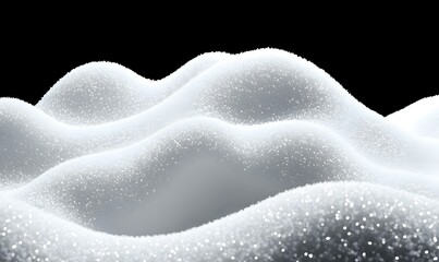 Obraz premium Intricate Snow Surface, a close view of densely packed snow revealing delicate textures and patterns shaped by wind and temperature variations