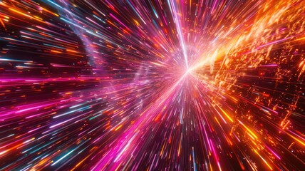 Abstract complex glitch with pixel effect in tech background use shading and glitches texture express mysterious design or complex flow through tiny object convey sense of future digital scene. AIG53.