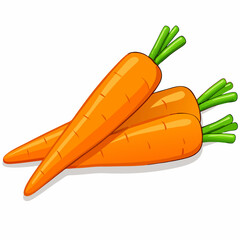 Isolated orange carrot cartoon vector illustration (4)