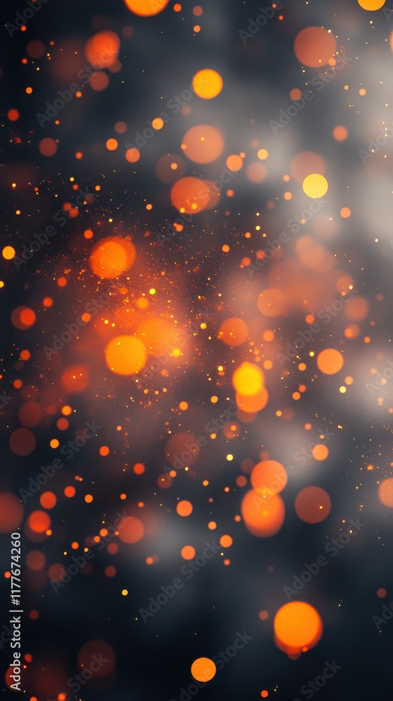 Fototapete dynamic crimson and bright bokeh effect creating an enchanting abstract ambiance