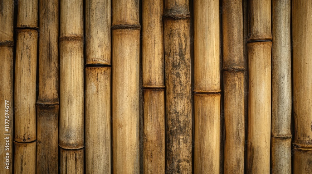Poster bamboo wall texture background with empty space ideal for design layouts and creative projects