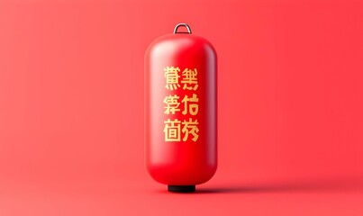 Vibrant Firecracker Detail, a close-up view showcasing intricate designs and symbols, capturing the essence of celebration and excitement.