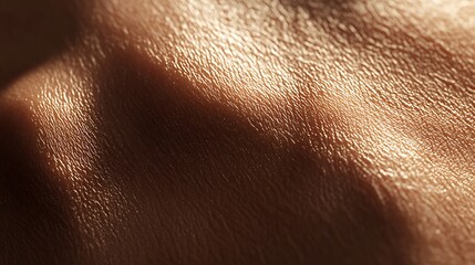 Fototapeta premium Close-up of textured skin surface with detailed shadows and light variations