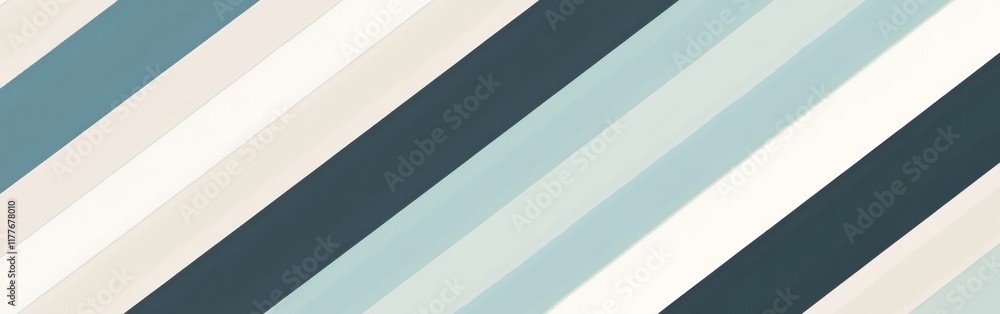 Poster calming diagonal striped pattern in soothing sky blue tones enhancing serenity in creative spaces