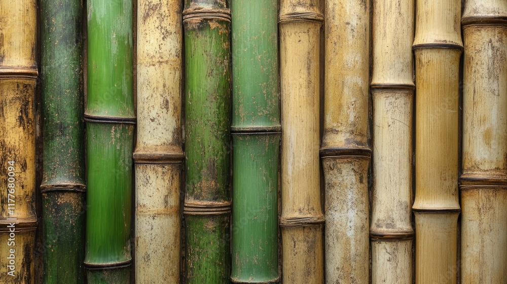 Poster bamboo texture background in various shades showcasing natural patterns and rustic charm for decorat
