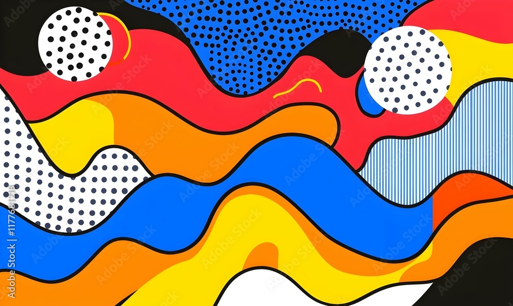 Poster renaissance patterns in abstract design, intricate swirls and shapes merging classical elegance with