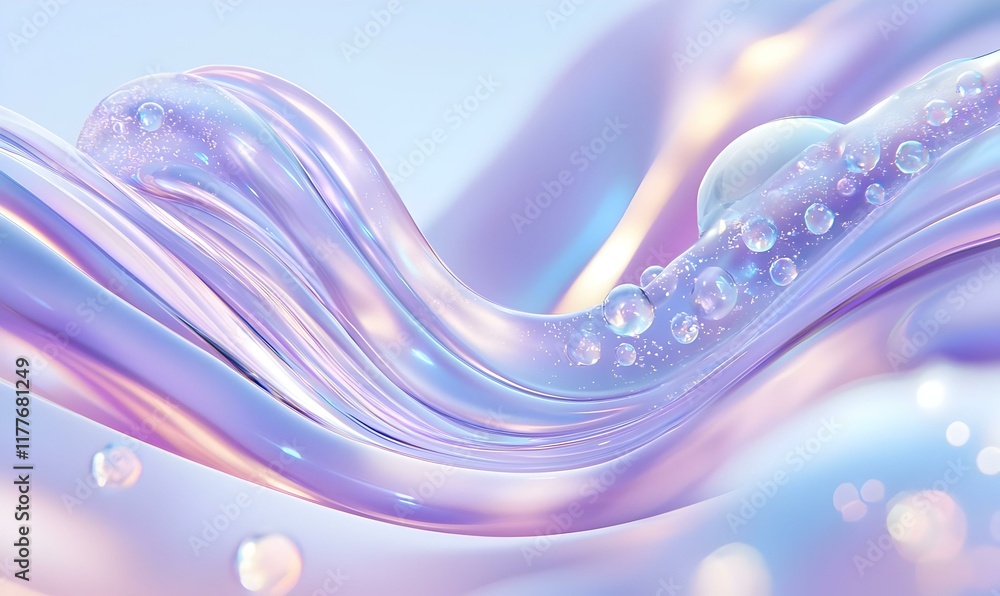Aufkleber illuminated snow patterns, a mesmerizing interplay of light and abstract forms, evoking a sense of t