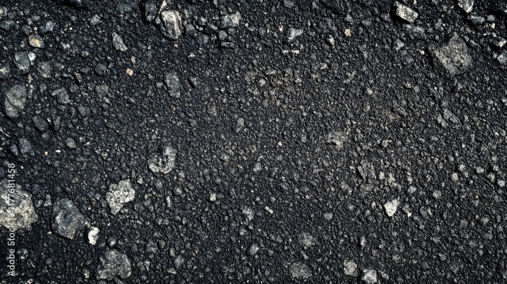 Poster asphalt surface texture high angle view detailed close up of roadway material high quality backgroun