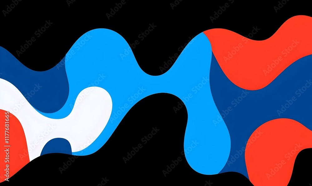 Poster baroque elegance in abstract design, intricate patterns intertwine with vibrant colors, creating a d