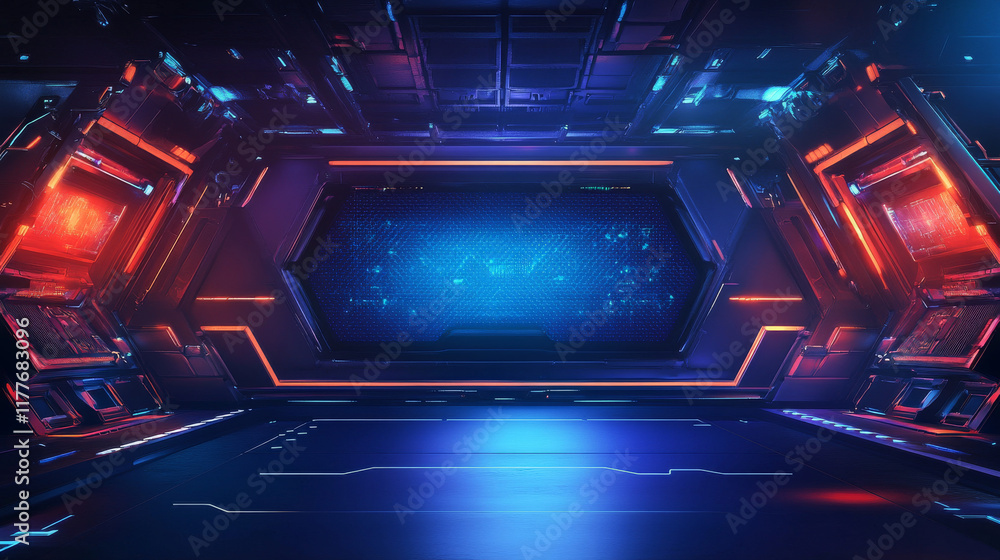 Poster hologram gaming background. esports consists of polygons, triangles of points and lines. esports bac