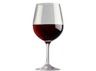 glass of wine isolated on transparent background