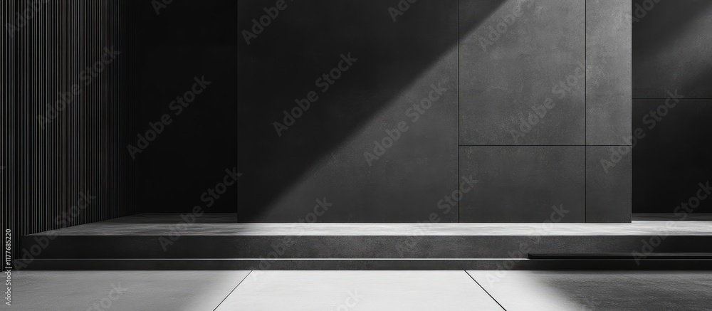 Aufkleber dark concrete wall with grunge texture and empty copyspace for text ideal for creative backgrounds a