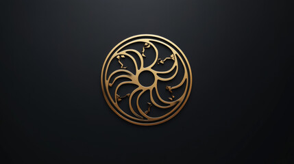 Vector film reel logo. Media business logotype.