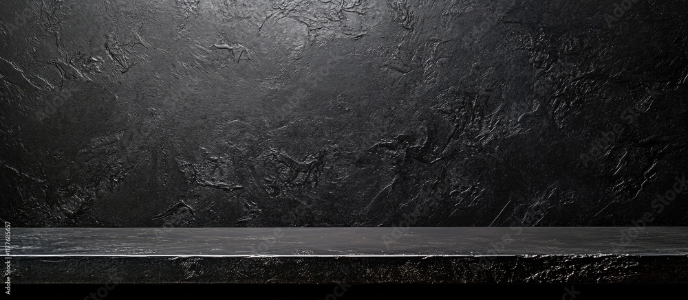 Poster textured black chalkboard surface with empty copyspace for creative design or text placement in educ