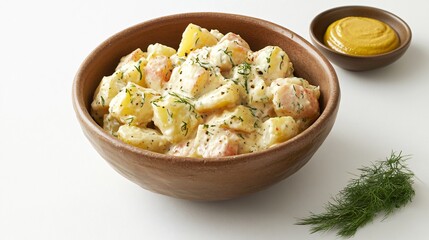 Southern Comfort Creamy Potato Salad in Rustic Charm with Mustard Delight