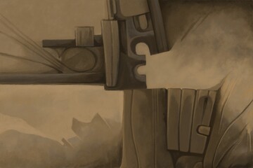 Abstract image for printing - digital painting