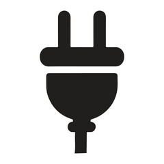 Power plug icon electricity supply symbol electric connection appliance cord