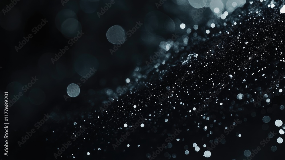 Poster bokeh background with glimmering lights in dark setting ideal for celebratory events featuring copy 