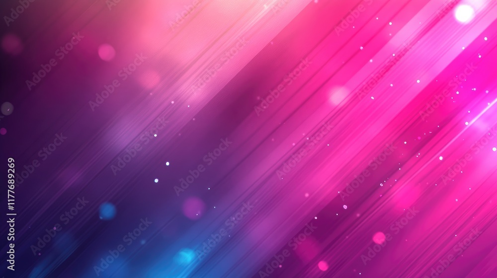 Poster colorful bokeh glitter abstract background with vibrant blurred lines and sparkling light effects in