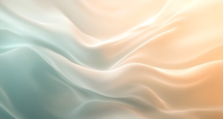 Obraz premium Blurred summer background in light blue and beige colors, soft gradient