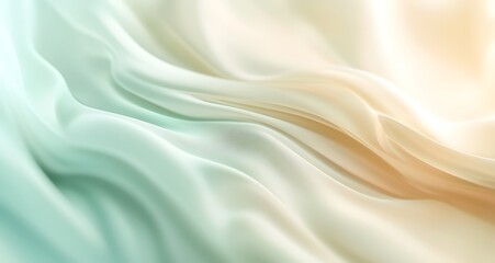 Obraz premium Blurred summer background in light blue and beige colors, soft gradient