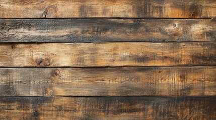 Weathered Wooden Planks Showing Natural Grain And Texture