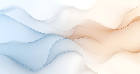 Obraz premium Blurred summer background in light blue and beige colors, soft gradient