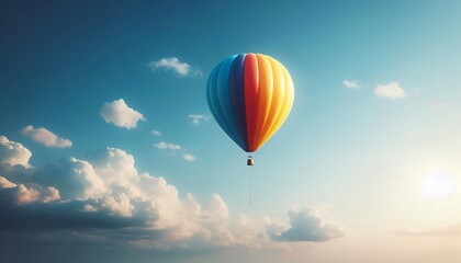 Fototapeta premium hot air balloon in flight