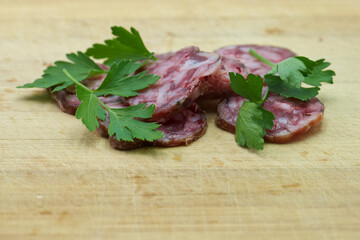 sausage, spanish, meat, natural, food, culinary, structure, slic