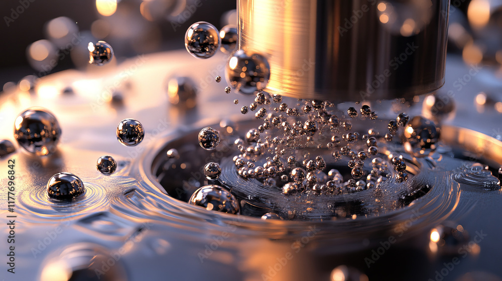 Poster loader of the particles. cargo loader consists of small circles.