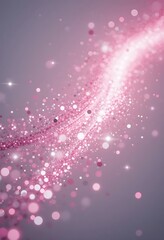 Obraz premium Pink Glitter Sparkles Swirling Light Abstract Design