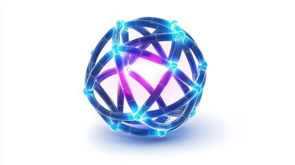 Abstract digital sphere representing advanced technology concepts.