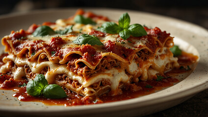 lasagna food with new style to serve 