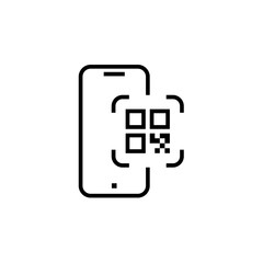 Payment, linear icon set. Payment online options, vector icons. Outline payment method symbols. Money transfer, banking, credit card, cash transaction symbol. Qr-code and bar-code scannig illustration