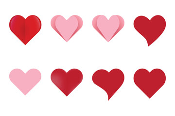 valentines day Heart Shape Icons