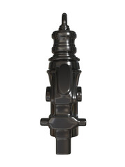 Metal abstract shape, 3d render © neurostructure