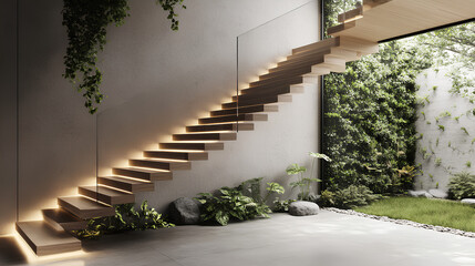 stairway to the house