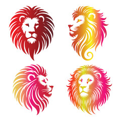 Artistic Lion Head Design