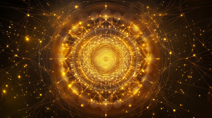 Obraz premium number 7 from the particles. The number 7 consists of circles and points. Vector illustration.
