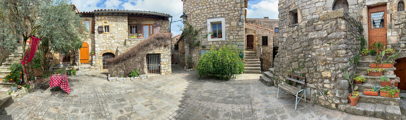 the beautiful French village Les Matelles in Occitania