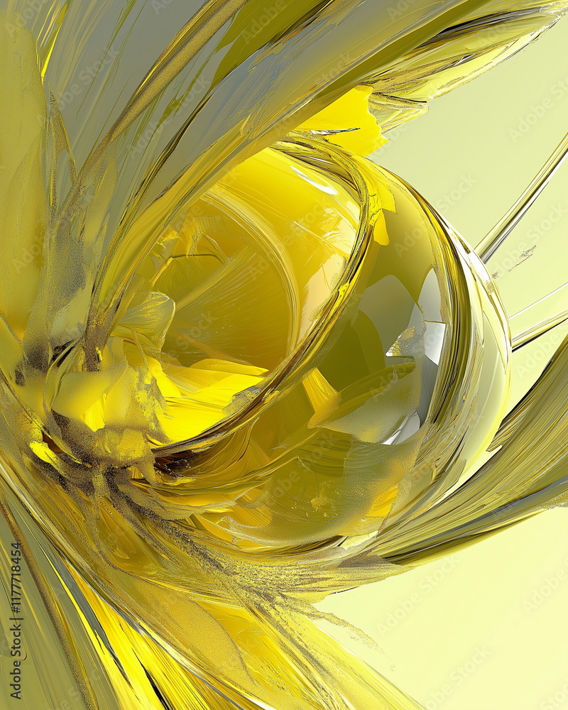 Aufkleber harmony of forms and textures. streams. abstract resonant form. reaction. asympto_002