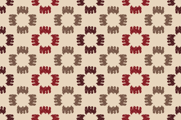 Motifs Ikat floral paisley embroidery floral.ikat ethnic oriental pattern traditional.Ikat embroidery style abstract embroidery border design for texture, fabric, clothing, wrapping, decoration
