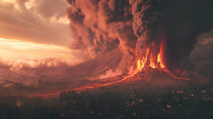 fire in the forest