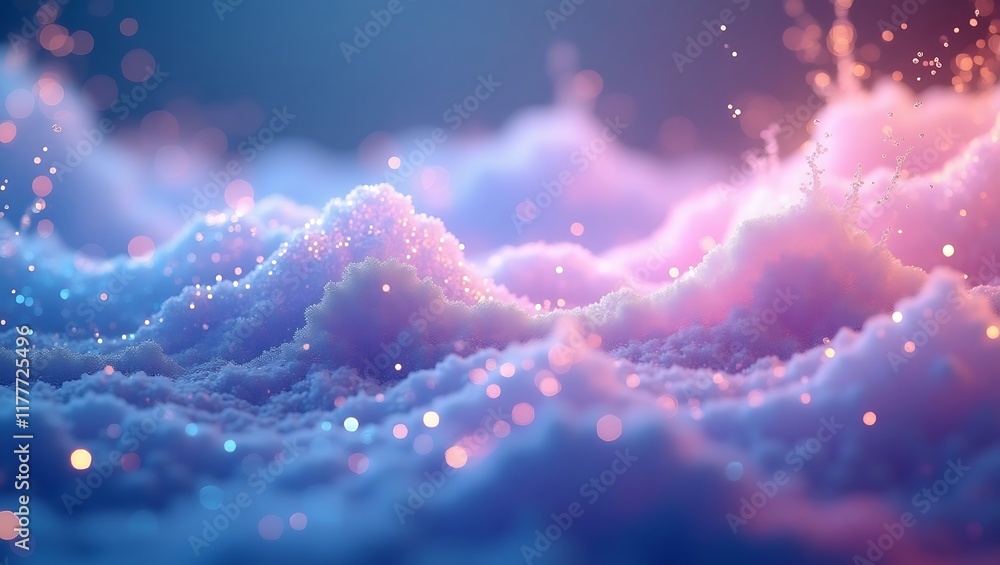 Poster abstract vibrant bokeh background. generative ai.