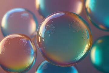 Soap bubbles macro frothy white.