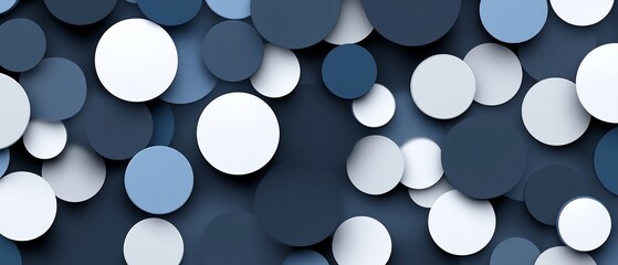 Abstract blue circles background, design element (1)
