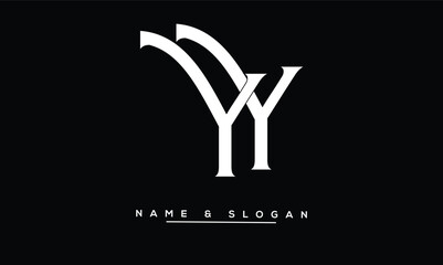 YY Abstract Letters Logo Monogram