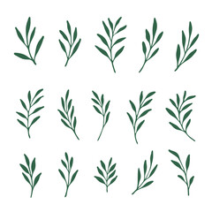 Geometric stylized flowers. Modern linear design sign. 60s and 70s Retro style.