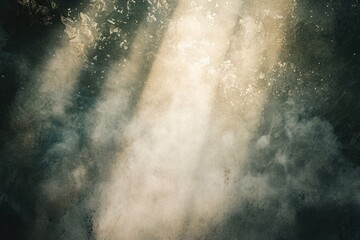 Abstract textured background with smoky, faded beige and dark teal tones, creating a grunge effect.